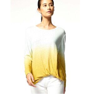 Young Fabulous & Broke YFB Small Twister Top Tee Olive Bliss Ombre Blouse